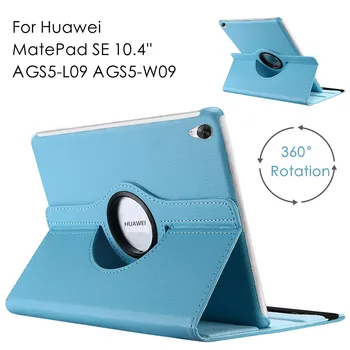 Чехол для планшета из Искусственной кожи для Huawei MatePad SE AGS5-L09 AGS5-W09, Чехол-подставка с вращением на 360 Для Huawei MatePad SE 10 4 Case