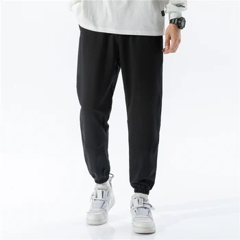 Новые мужские весенне-осенние повседневные брюки с отстрочкой, корейская мода, молодежный тренд, 9-точечные брюки, Свободные спортивные брюки Harlan