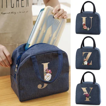 Портативный Обед Обед сумки для детей школьного питания изолированный обед коробки мешок женщин сумки для пикника кулер холст сумка