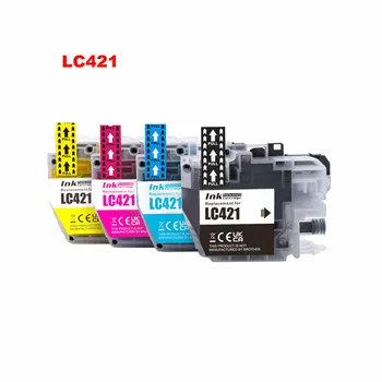 4 Вида цветов LC421 Совместимый Чернильный Картридж Для Brother LC421 LC421XL DCP-J1050DW DCP-J1140DW MFC-J1010DW Чернильный Картридж для принтера