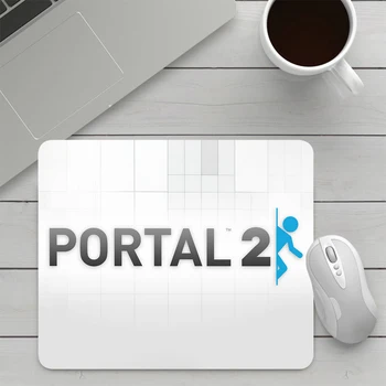 Portal 2 Маленький Игровой Коврик Для Мыши Компьютерный Коврик Для Мыши PC Gamer Коврик Для Мыши Ноутбук Офисный Коврик для мыши XXL Силиконовый коврик для клавиатуры Настольный коврик