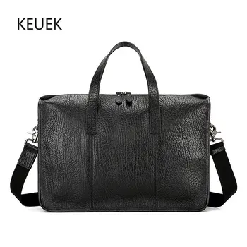 Новый Дизайн, Мужские сумки из натуральной кожи, Деловой портфель, сумка через плечо Bolso Hombre, сумка-мессенджер 2A