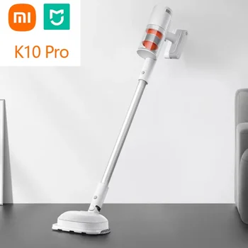 Пылесос XIAOMI мощностью 150 Вт, беспроводной пылесос Mijia K10 Pro с двумя вращающимися электрическими щетками для швабры, светодиодный экран