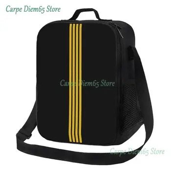 To Fly Captain Stripes, изолированная сумка для ланча для кемпинга, Путешествий, полета, Пилота, Авиации, Авиатора, термоохладителя, коробки для Бэнто для детей