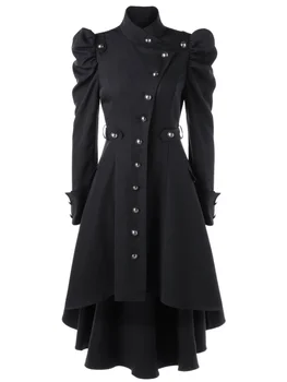 2022 Новая однотонная женская ветровка Design Sense со стоячим вырезом, приталенное женское пальто средней длины в британском стиле высокого качества