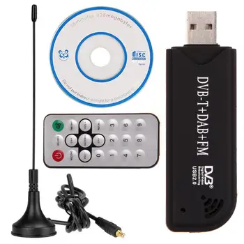 ALLOYSEED Высококачественный USB2.0 Цифровой DVB-T SDR + DAB + FM ТВ-тюнер Приемник SDR TV Stick RTL2832U + FC0012
