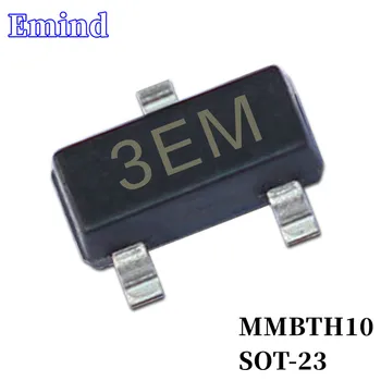 100/200/300шт MMBTH10 SMD Транзистор След SOT-23 Шелкография 3EM Тип NPN 25V/50mA Биполярный Усилитель Транзистор