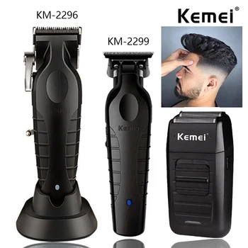 Kemei KM-2296 KM-2299 KM-1102 Профессиональный набор для стрижки волос, Электробритва, Мужской станок для стрижки волос, Мужской Триммер