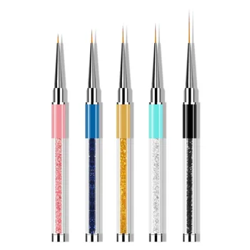 5 шт. ручка для вытягивания ногтей, ручка для рисования ногтей, Цветная ручка для рисования, Кисточка для ногтей, инструмент для ногтей, 5 комплектов