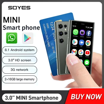 SOYES S23 Pro Мини-Смартфоны 3G Сети 2 ГБ + 16 ГБ Android 8,1 с двумя SIM-картами в режиме ожидания 3,0 Дюймов HD 2600 мАч Батарея Маленький Мобильный Телефон