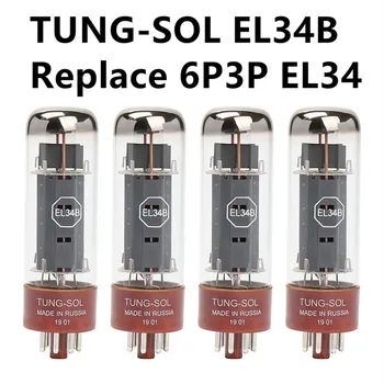 Вакуумная трубка TUNG-SOL EL34B заменяет 6P3P EL34 заводским тестированием и соответствует оригиналу