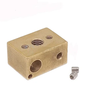 Аксессуары для 3D-принтера E3D, латунный нагревательный блок 22x16x12 м, высокотемпературный нагревательный блок