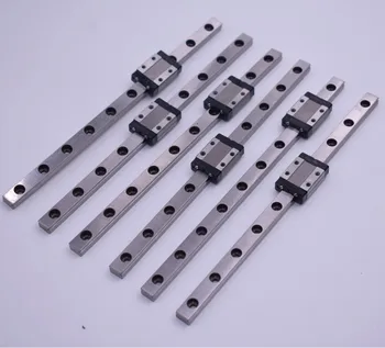 комплект из 6 шт. линейной рейки MGN9H длиной 200 мм для 3D-принтера Tiny-T из нержавеющей стали