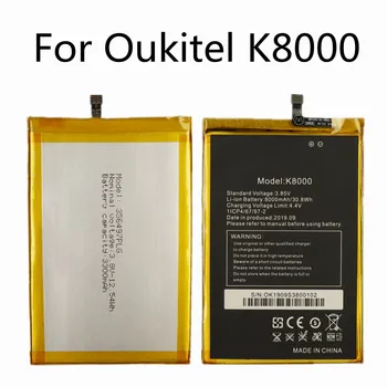 100% оригинальный аккумулятор K8000 для Oukitel K8000 Bateria 8000mAh, высококачественные сменные батареи для мобильных телефонов