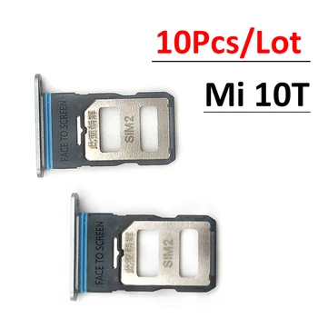 10 шт./лот, Держатель слота для sim-карты, гнездо адаптера Для Xiaomi Mi 10T Mi10T, Запчасти для ремонта