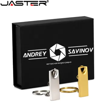JASTER 1 шт Бесплатный Металлический USB 2.0 флэш-накопители с Пользовательским ЛОГОТИПОМ 64 ГБ Флеш-накопитель 16 ГБ Memory stick 32 ГБ 16 ГБ 8 ГБ U-диск Подарки Брелок для ключей