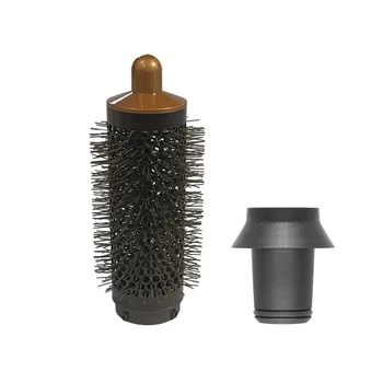 Цилиндрическая расческа и адаптер для стайлера/сверхзвукового фена, Аксессуары для завивки волос, золотой и серый