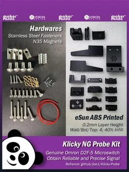 makerPanda Комплект зондов Klicky NG с печатными деталями для 3D принтера Voron 2.4 r2 r1 и Trident DIY