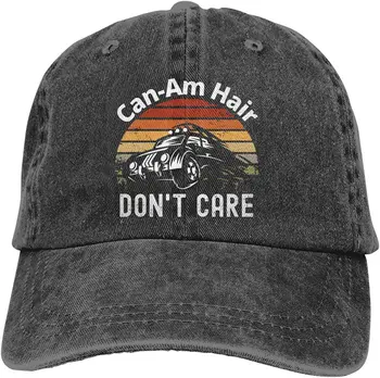 Лучшие продажи 2020 Ковбойские шляпы Летние пляжные Can Am Hair Don't Care, Джинсовая Бейсболка Унисекс, Регулируемые Шляпы для Папы в стиле Ретро, Выстиранные