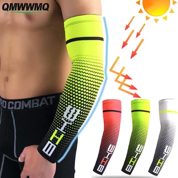 QMWWMQ 1 Пара УФ-защита от Солнца Охлаждающие компрессионные рукава Нарукавники с татуировкой, закрывающие рукава нарукавники, тепло для мужчин, женщин, Велоспорта