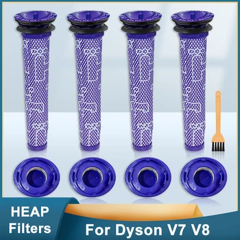 Предварительный фильтр HEPA-Постфильтры для Беспроводных Пылесосов Dyson V7 V8, Аксессуары для Замены