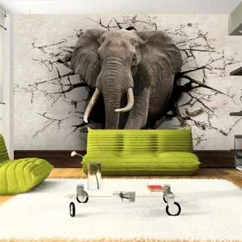 Обои на заказ 3D фотообои фреска в виде слона Фон стены телевизора гостиная спальня ресторан обои 3d papel de parede
