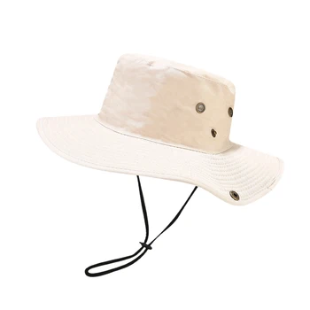Мужская Женская Спортивная солнцезащитная шляпа, летняя Повседневная Складная Широкополая кепка с ремешком для подбородка для путешествий, пляжного туризма, 2023 Новых дышащих шляпы