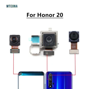 Оригинальная передняя и Задняя камера Заднего Вида Для Huawei honor 20 Основной Модуль фронтальной Камеры Гибкий Кабель Замена Запасных Частей