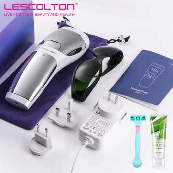 Лазерный Эпилятор для удаления волос LESCOLTON IPL Сапфировый Эпилятор с Автоматическим Распознаванием Тона кожи, Машина для Постоянного Удаления волос-T021C