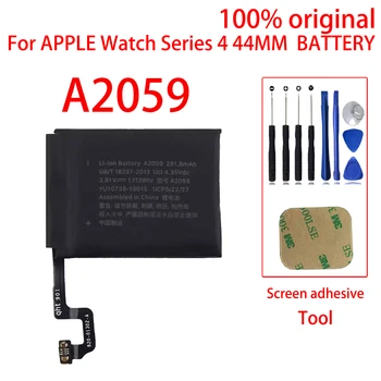 100% Оригинальный 44-мм аккумулятор для Apple Watch Series 4 GPS для Series 4 A2059, (4-го поколения) Батареи Bateria