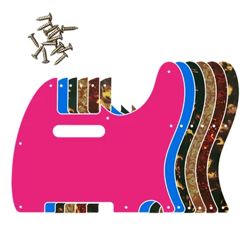 Гитарные запчасти Xinyue для стандарта США 8 отверстий для винтов 62-летняя накладка для гитары Tele Telecaster с рисунком Пламени