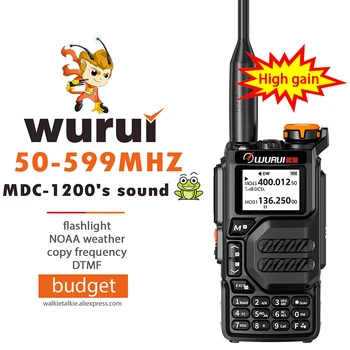 Wurui K5 air band walkie talkie сканер радиолюбителей бюджетные радиостанции Двусторонняя радиосвязь профессиональная любительская дальнобойная uhf vhf FM