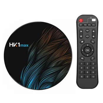 Smart TV Box HK1MAX Android 10 RK3318 4K 1080P Медиаплеер H.265 BT4.0 HK1 MAX Смарт-приставка
