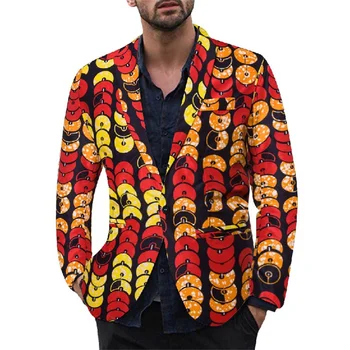 8 цветов, Мужские Блейзеры в Гавайском стиле, Пальто, Вечерние Приталенные Куртки с цветочным Рисунком, Весенне-Осенний Повседневный Костюм с принтом, M-3XL