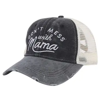 Повседневная хлопковая шляпа дальнобойщика для взрослых, бейсболки, выдалбливают дизайн, дышащая сетчатая спортивная шляпа с вышивкой для папы