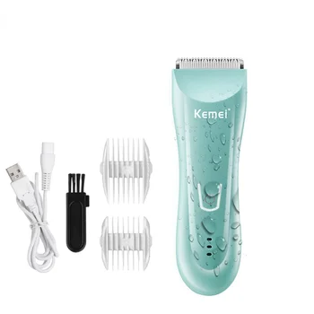 KM-811 Водонепроницаемая USB Перезаряжаемая Машинка для стрижки волос С Керамической режущей Головкой, Малошумный Детский Триммер для волос