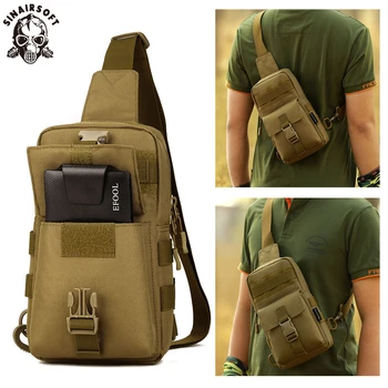 SINAIRSOFT Военная Тактическая сумка через плечо, Нейлоновый 7,9-дюймовый Рюкзак для планшета, Альпинистские Походные сумки для Рыбалки, спортивные охотничьи сумки на плечо