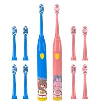 Электрическая Зубная щетка для Детей Baby Kids IPX7 Водонепроницаемая Автоматическая Перезаряжаемая Щетка Sonic Wireless Электрическая Зубная Щетка