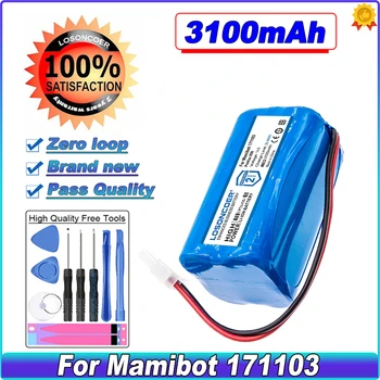 LOSONCOER 3100mAh Аккумулятор для Mamibot 171103 Батареи для Mamibot PreVac 650 Аккумулятор