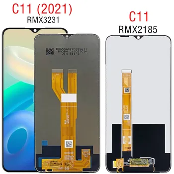 Для Realme C11 2021 RMX3231 ЖК-дисплей с сенсорным экраном, дигитайзер в сборе, замена для экрана Realme C11 RMX2185