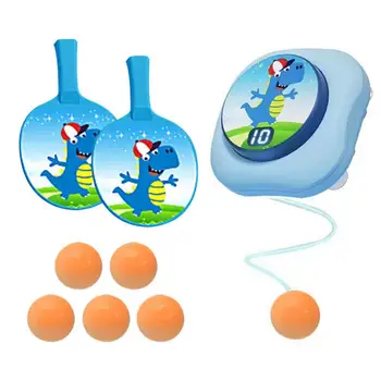 Регулируемый детский настольный теннис 2 В 1, подвесная игрушка для настольного тенниса в помещении, Тренажер для прыжков, Набор для самообучения настольного тенниса, подвесные игрушки