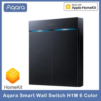 Умный Настенный выключатель Aqara H1M с Нейтралью MARS-Tech Wall Switch Беспроводной Ключевой Выключатель Света Zigbee 3.0 Режимы Управления Apple Homekit