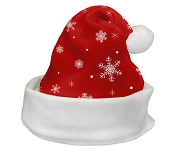 DHL50pcs, шапка для сублимации, сделай сам, Белая пустая Рождественская шапка из флиса, Зимняя