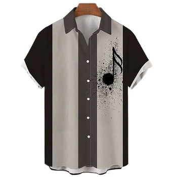 2023 Летняя Гавайская мужская рубашка с 3D принтом, Повседневный Инструмент, Свободное Поло, Пляжный топ с коротким рукавом
